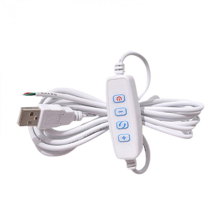 5V LED USB ON OFF Switch Cable Dimmer voor lamp 2