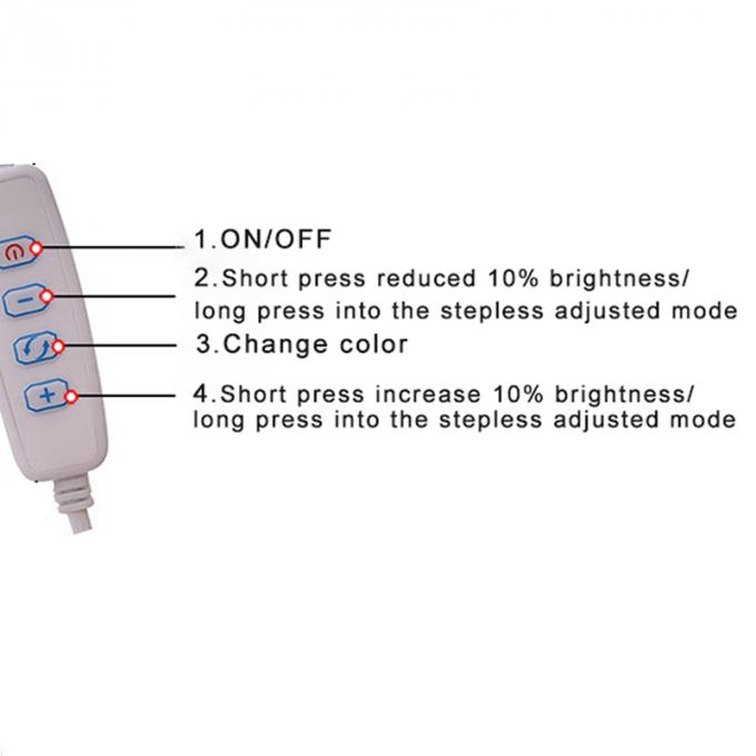 5V LED USB ON OFF Switch Cable Dimmer voor lamp 6