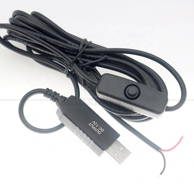 12V Led Strip Light Power on off Schakel USB-connector naar open draad Converter Charge kabel 5