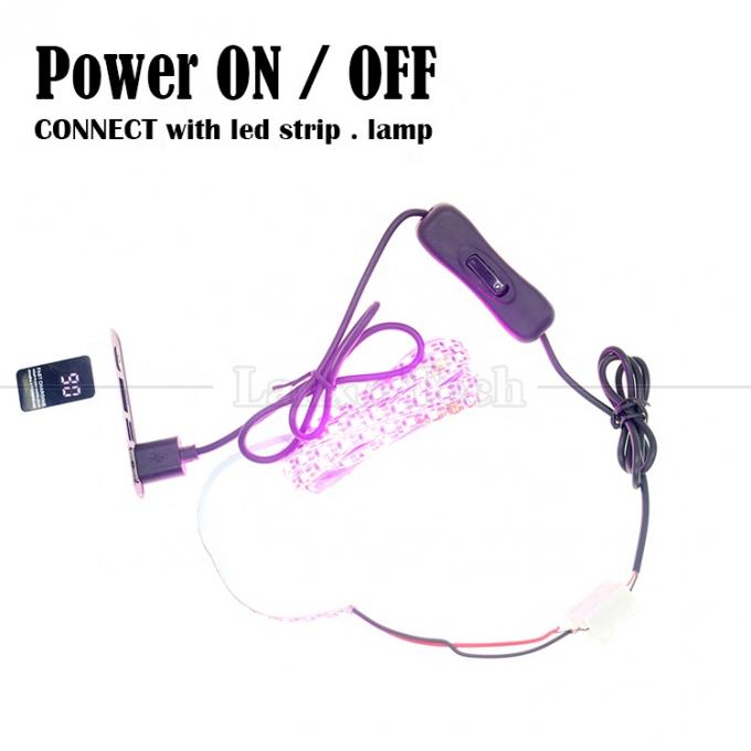1M USB A Male tot Opening Geladen Kabel met 304 Schakelaarknop 0