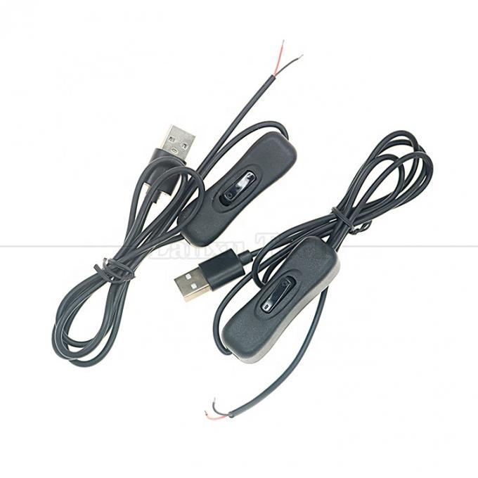 1M USB A Male tot Opening Geladen Kabel met 304 Schakelaarknop 1