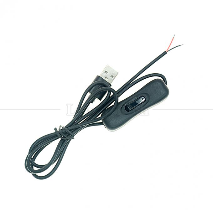 1M USB A Male tot Opening Geladen Kabel met 304 Schakelaarknop 5