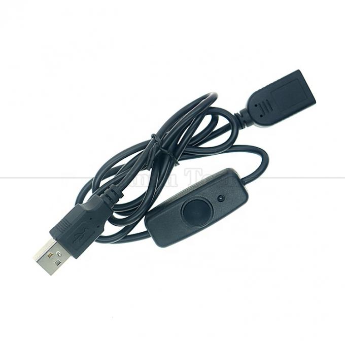 Indicator Blauw licht waterdicht silicium deksel drukknop man tot vrouw schakelaar ON OFF USB-verlengkabel 0