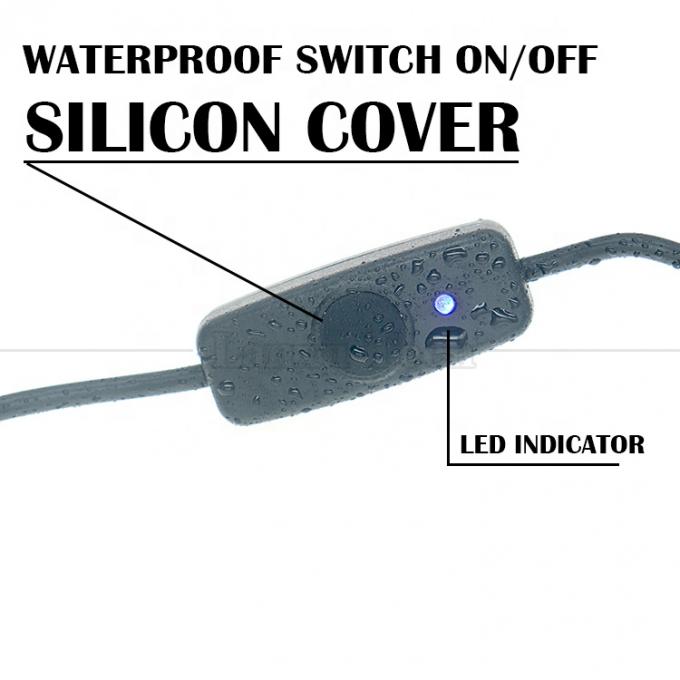 Indicator Blauw licht waterdicht silicium deksel drukknop man tot vrouw schakelaar ON OFF USB-verlengkabel 2