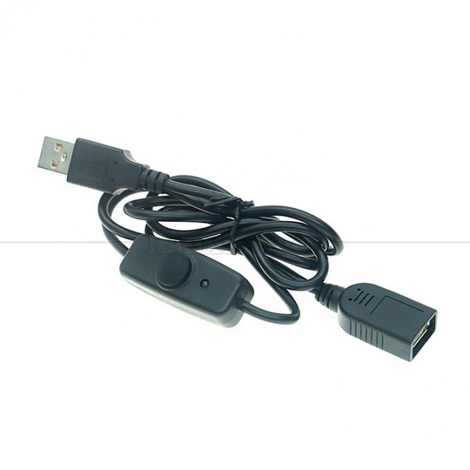 Indicator Blauw licht waterdicht silicium deksel drukknop man tot vrouw schakelaar ON OFF USB-verlengkabel 4