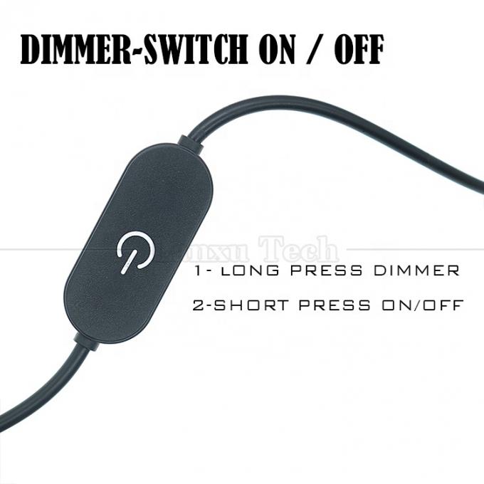 5v Stepless Up Down Touch Controller Dimmer 1m Man tot Vrouw USB aan en uit Schakelaarkabel voor Led Strip Bar Lamp 1