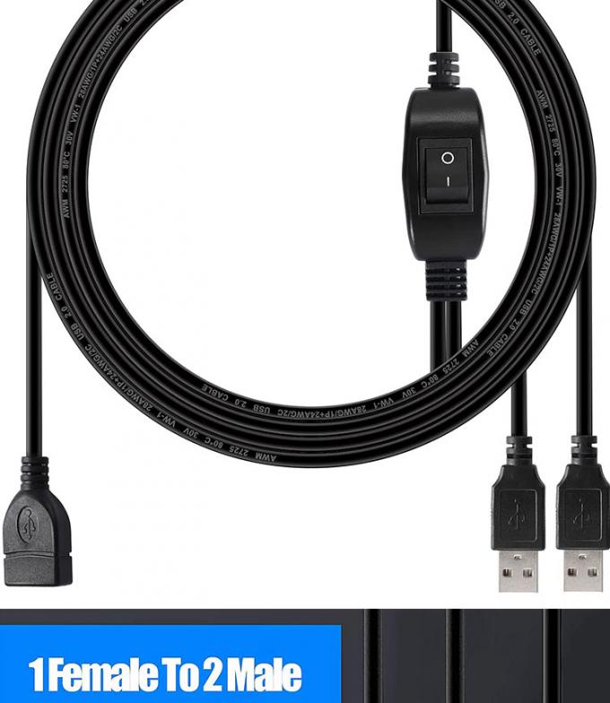 1 Vrouw tot 2 Dual Man USB Y Splitter Printer Sharing Switch Cable voor Printer Scanner Speaker Keyboard Mouse 7