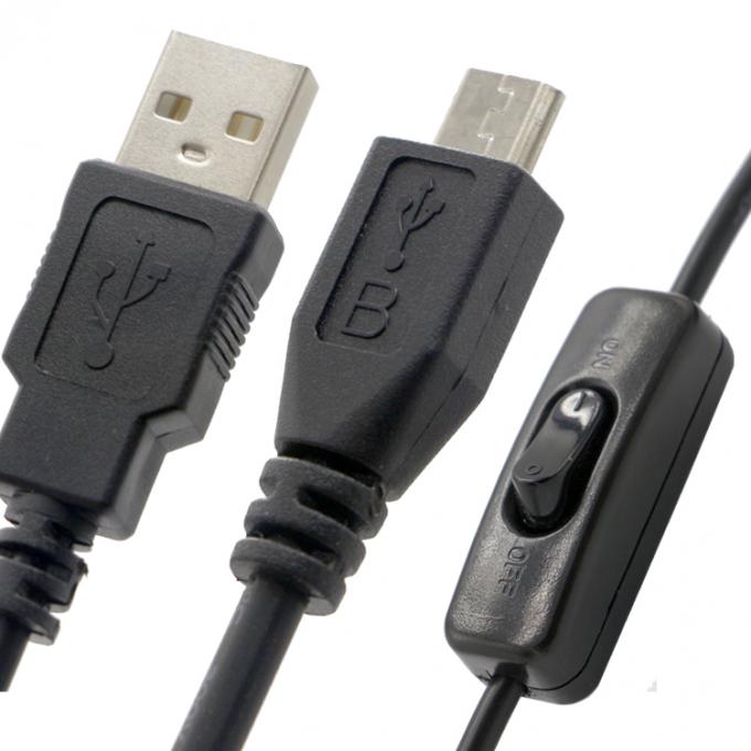 Hoogwaardige 1M ON OFF Controller Micro B naar USB A-verlengkabel met schakelaar voor LED-lamp 2