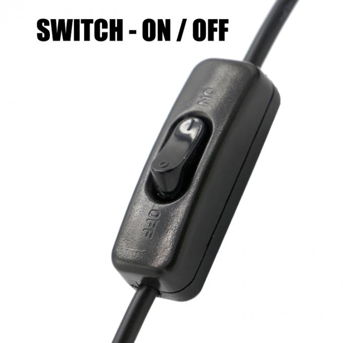 Hoogwaardige 1M ON OFF Controller Micro B naar USB A-verlengkabel met schakelaar voor LED-lamp 3