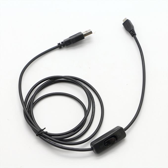 Hoogwaardige 1M ON OFF Controller Micro B naar USB A-verlengkabel met schakelaar voor LED-lamp 6
