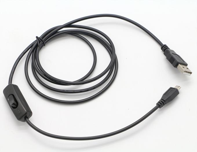 Hoogwaardige 1M ON OFF Controller Micro B naar USB A-verlengkabel met schakelaar voor LED-lamp 5