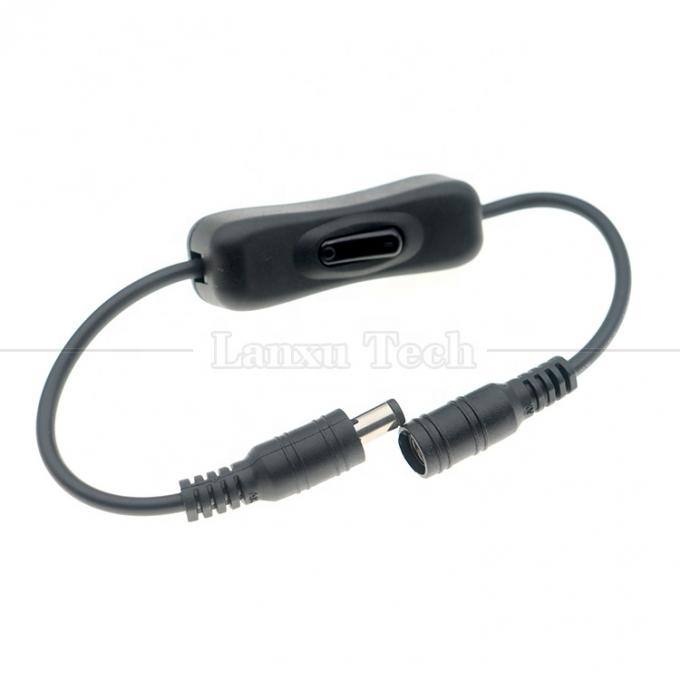 12V 24V Man tot Vrouw 5.5x2.1mm DC Jack aan en uit 304 Switch Cable voor LED Strip Lamp 0