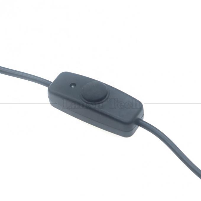 Waterdicht siliconen rubberen deksel op uit drukknop schakelaar 5V USB openen Bare 2pin draden Eindkabel voor LED-lamp 1