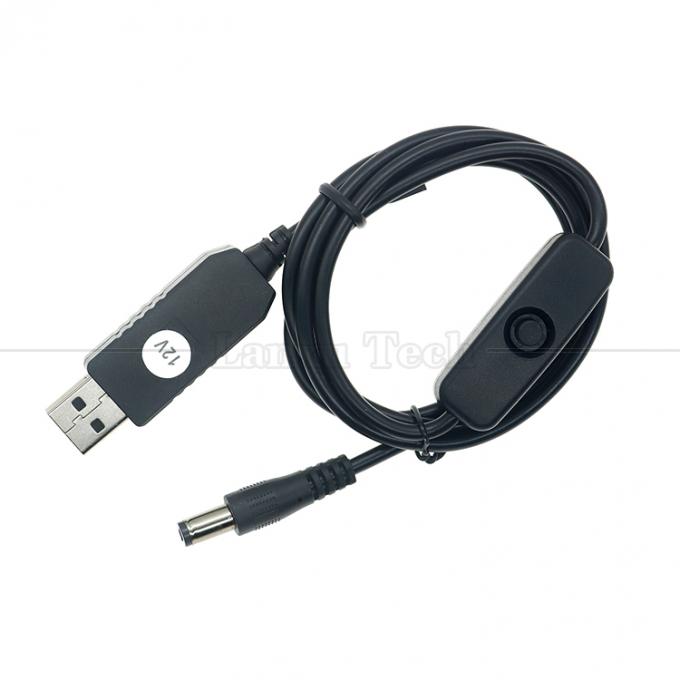 Hoogwaardige booster 5V USB tot 12V 9V DC 5,5x2,1 mm Barrel Jack Power Charger ON OFF kabel met schakelaar voor Router Fan LED strip 3