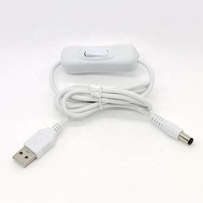 1m 5V USB naar DC 5,5x2,1mm Power Charger Extension Cable met ON OFF Switch voor Led 5