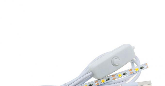 Hoogwaardige USB-controller Dimmer Power on off Switch kabel met LED lichtstrooklamp 0