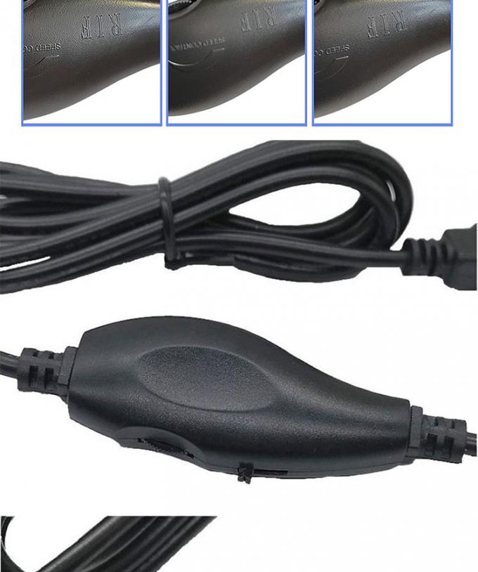 5V USB naar DC 5.5x2.1mm 12V Uitgang Helderheidscontrole Verstelbare dimmer aan en uit Schakelaarkabel voor LED-lampventilator 4