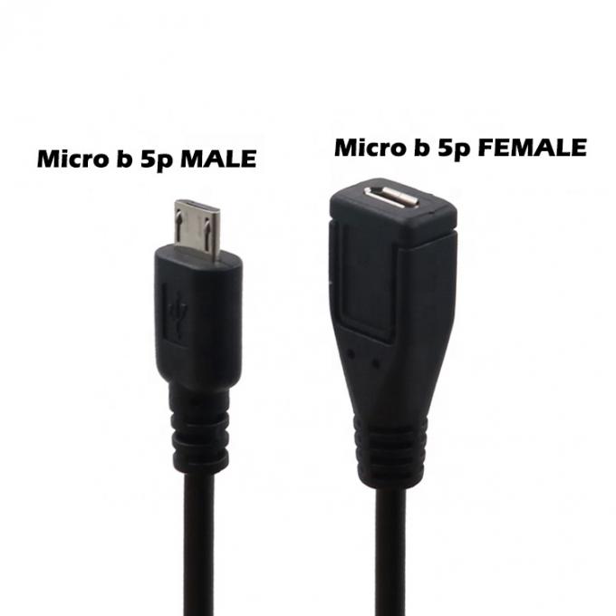 Aanpassing van mannelijk naar vrouwelijk opladen ON OFF Micro USB-verlengkabel met schakelaar 1