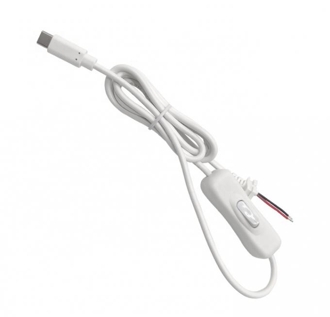 Power ON OFF USB Type C-switchkabel voor LED-lamp 0