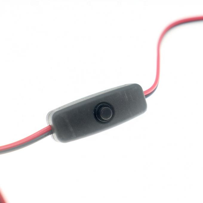 Op maat gemaakte in-line schakelaarknop aan en uit stroomkabel voor ledlampmotor 3