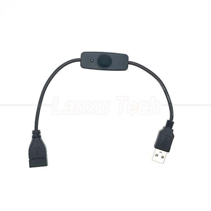 USB Type C Man tot Vrouw aan en uit Silicon Cap Switch Extension Cable voor Raspberry Pi Lamp Fan 4