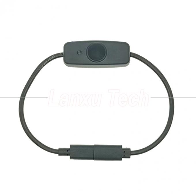 USB Type C Man tot Vrouw aan en uit Silicon Cap Switch Extension Cable voor Raspberry Pi Lamp Fan 1
