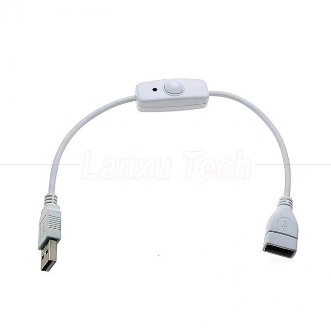 USB Type C Man tot Vrouw aan en uit Silicon Cap Switch Extension Cable voor Raspberry Pi Lamp Fan 5