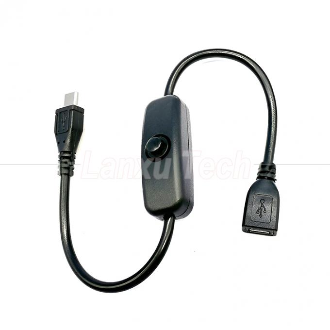 USB Micro B Man tot Vrouw Uitbreiding aan en uit Drukknop 501 Schakelkabel 0