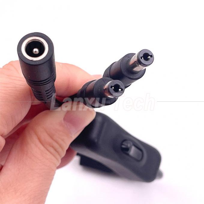 12v Splitter 1 Vrouwelijke tot 2 Mannelijke DC Plug 5.5x2.1mm aan en uit Schakelkabel voor LED-lamplicht 2
