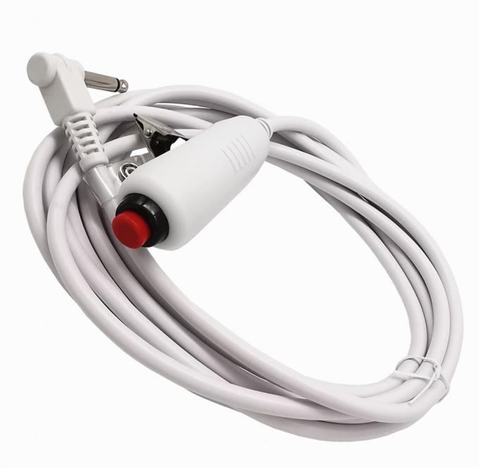 Custom 6.35 Single Button Switch Line Emergency Call Button Nurse Call Cable met clip voor verpleegsterstation Verpleegster Call System 0