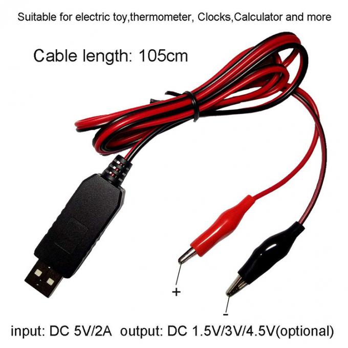 AAA AAA batterij eliminerend Repace batterij USB 5v tot 1.5v 3v 4.5v Stap naar beneden Power Charger kabel voor LED licht elektrisch speelgoed 3