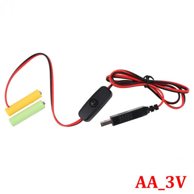 1.5v 3v 4.5v 6v LR6 AA LR03 AAA Batterijverwijder USB-schakelaar ON OFF vervangen 1