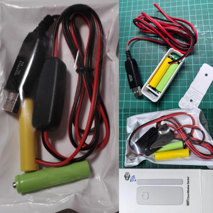 1.5v 3v 4.5v 6v LR6 AA LR03 AAA Batterijverwijder USB-schakelaar ON OFF vervangen 6