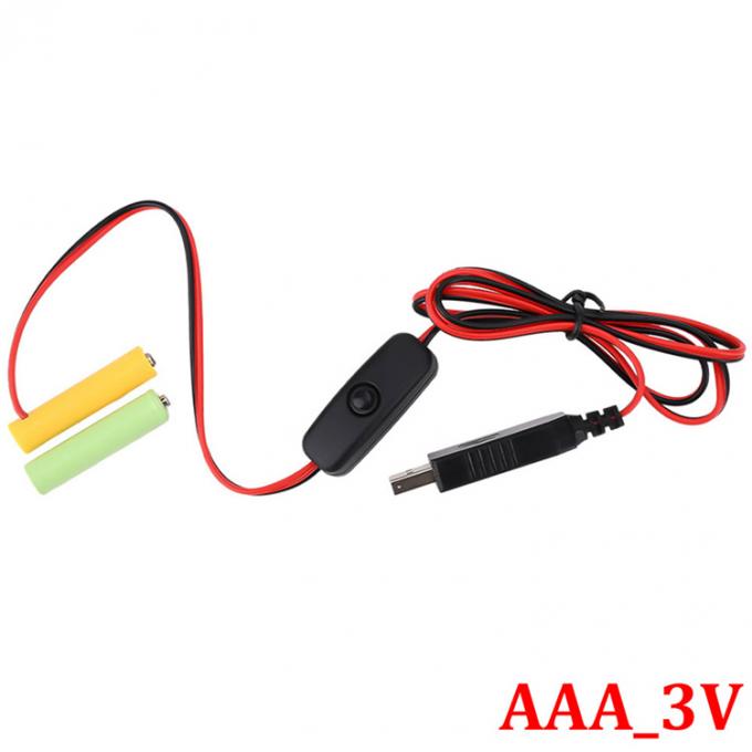 1.5v 3v 4.5v 6v LR6 AA LR03 AAA Batterijverwijder USB-schakelaar ON OFF vervangen 4