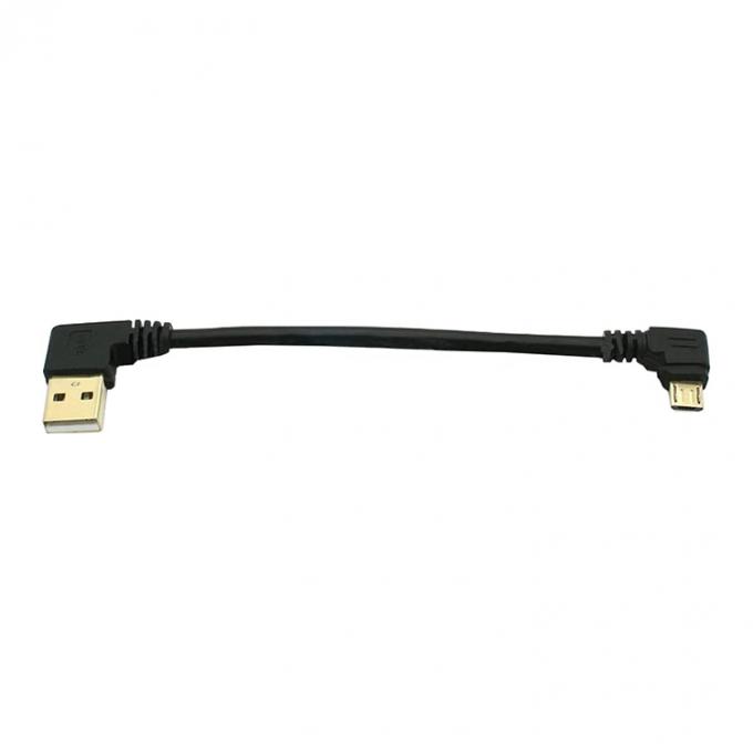 Hoek USB tot L-vorm Links-rechtshoek 90 graden Micro V8 Extension Data Charger Cable 5