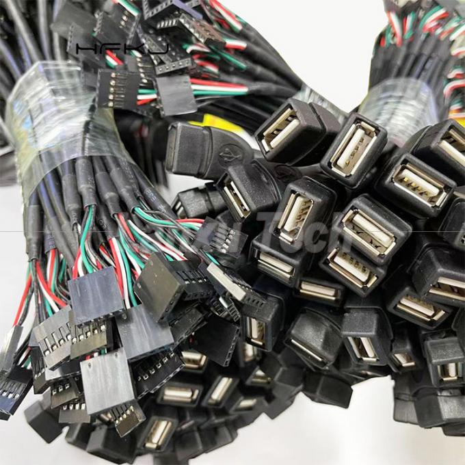 Persoonlijke USB 2.0 Type A Vrouwelijke stekkerkop tot 5 pin Dupont Connector Draad Moederbordkabel 5