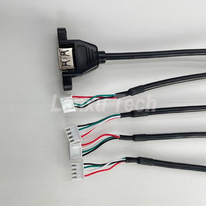 USB 2.0 Panel Mount Type A naar JST XH PH VH 4 pin kabel 4