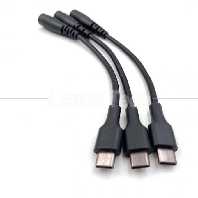 5V USB Type C tot DC 5,5x2,1 mm opladerverlengkabel voor LED-desklampventilator 5