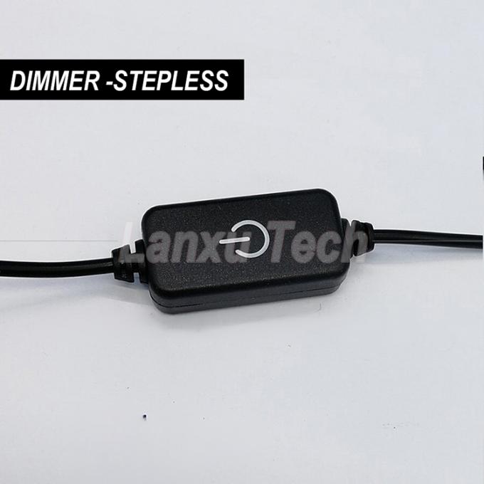 USB naar DC Jack Staploze dimmer voor LED-lichtstrook 4