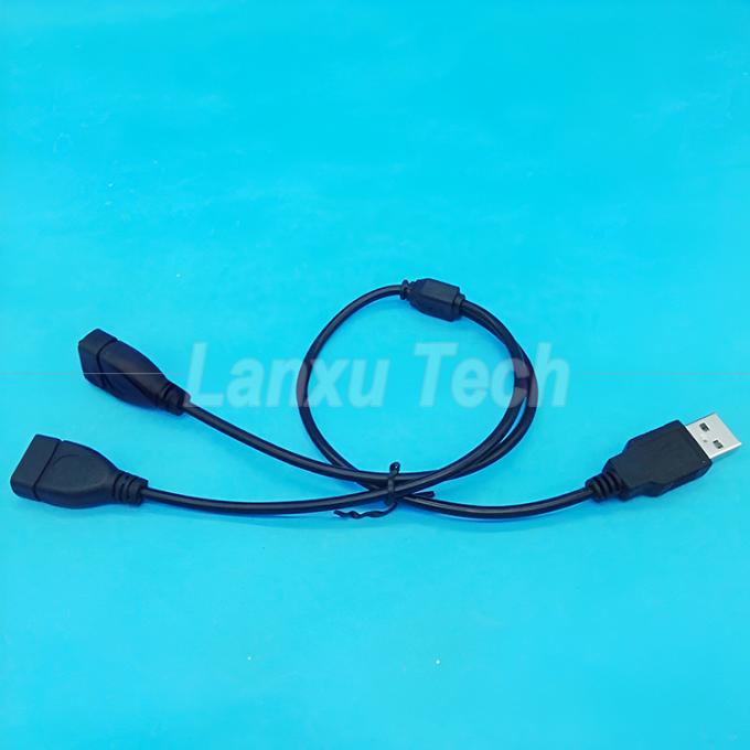 USB 2.0 A Man tot 2 Dual USB Vrouwelijke Jack Y Splitter Hub Power Cord Extension Adapter Cable 6