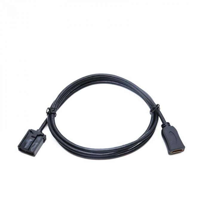 HD-MI mannelijke tot HD-MI E-TYPE vrouwelijke waterdichte verlengkabel met flush-montagepaneel voor auto's vrachtwagens boot motorfiets computer 2