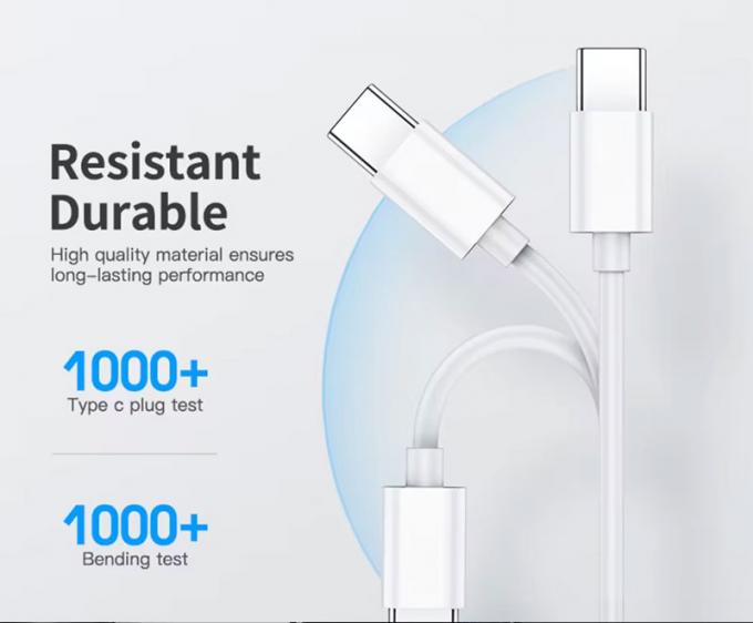 Hoogwaardige snelle oplaadcapaciteit 60w 100w Type C tot Type C PD-data-oplaadkabel 3