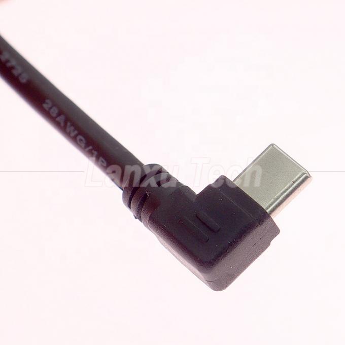 90 graden rechthoekige snelle oplaad 2A USB 2.0 tot type C dataladder verlengkabel 3