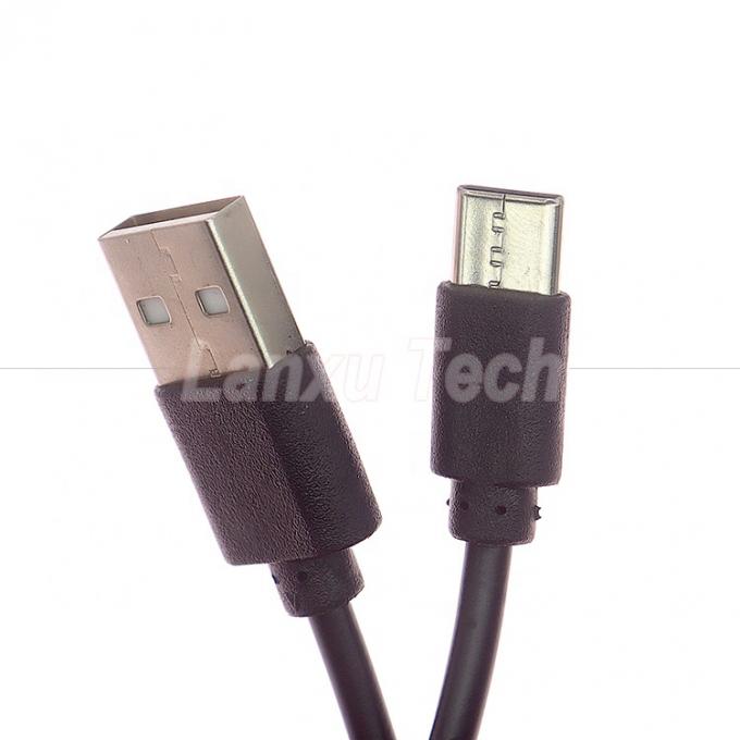 Korte snelle opladen Alleen 1A 2A USB tot Type C oplaadkabel voor Power Bank Fan 2