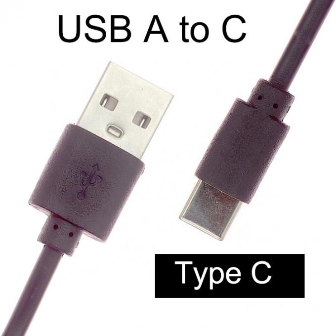 Korte snelle opladen Alleen 1A 2A USB tot Type C oplaadkabel voor Power Bank Fan 3