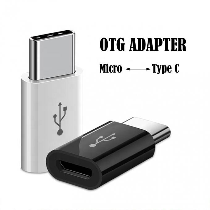 Hoog compatibele Micro B vrouwelijke naar type C OTG-oplaadadapterconverter 2