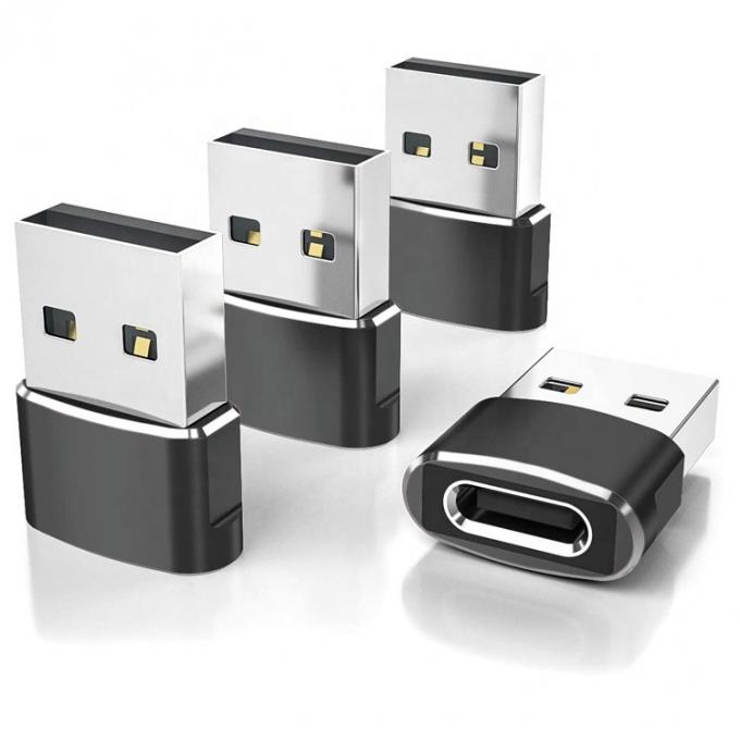 Multicolors Metal Shell USB Type C Vrouwelijke naar USB Mannelijke Adapter 0