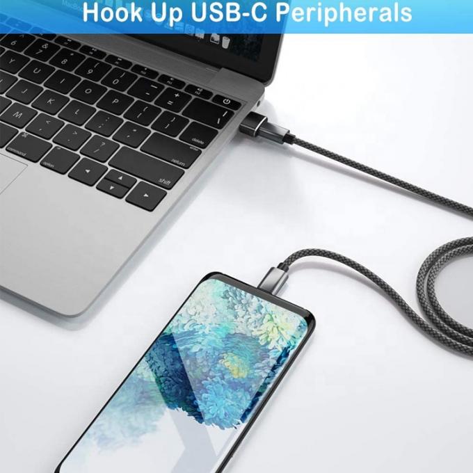 Multicolors Metal Shell USB Type C Vrouwelijke naar USB Mannelijke Adapter 2