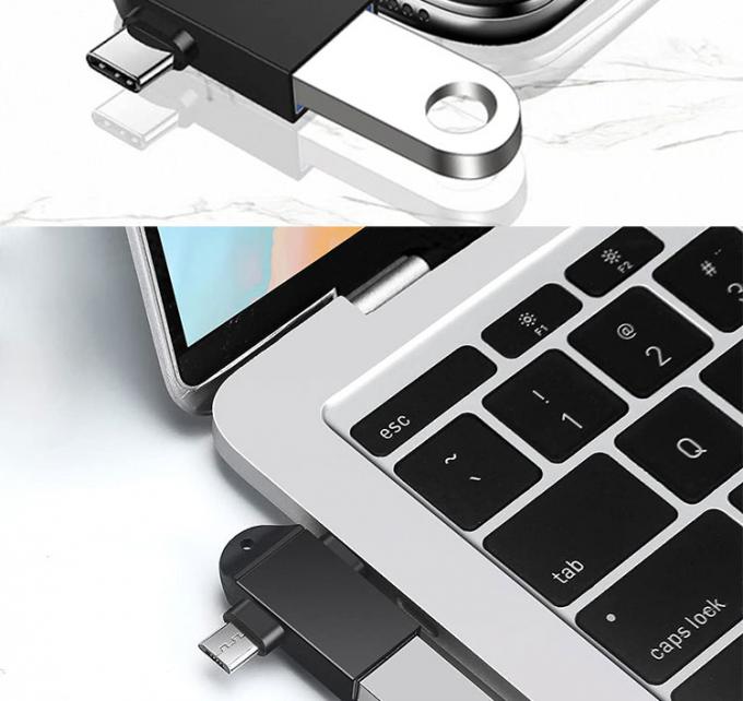 2 in 1 USB3.0 naar Micro B Type C USB Converter OTG Adapter voor Android Phone U Disk Mouse 3