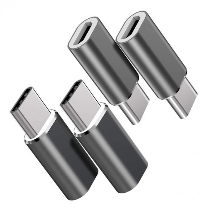 Plug and Play Metal Shell Micro USB Vrouwelijke naar Type C Man OTG Converter Adapter 0